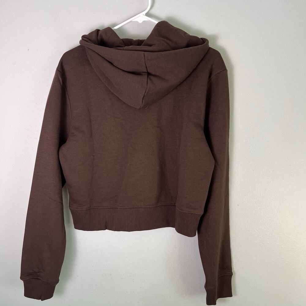 NWT True Religion Women's Brown Pullover Hoodie Sz M Spring Boho - Picture 6 of 9